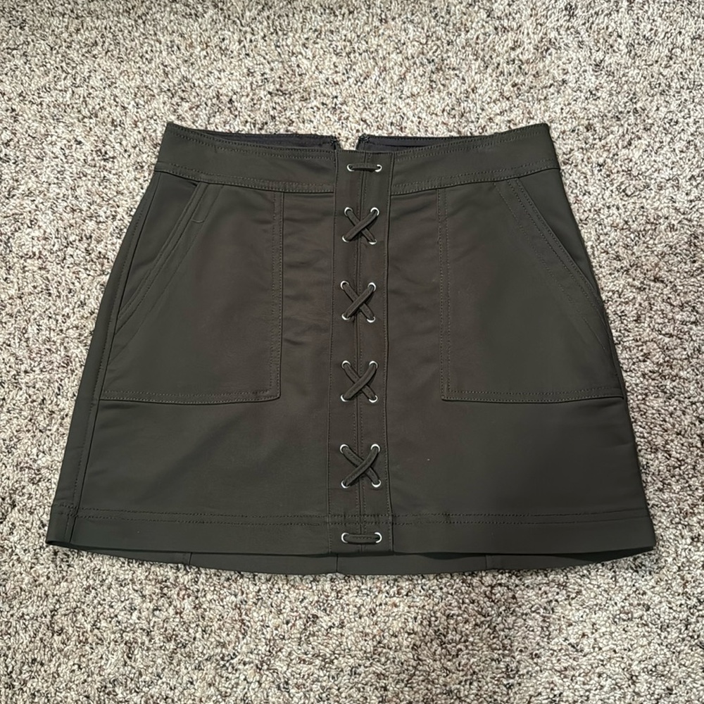 Olive Green high waisted skirt